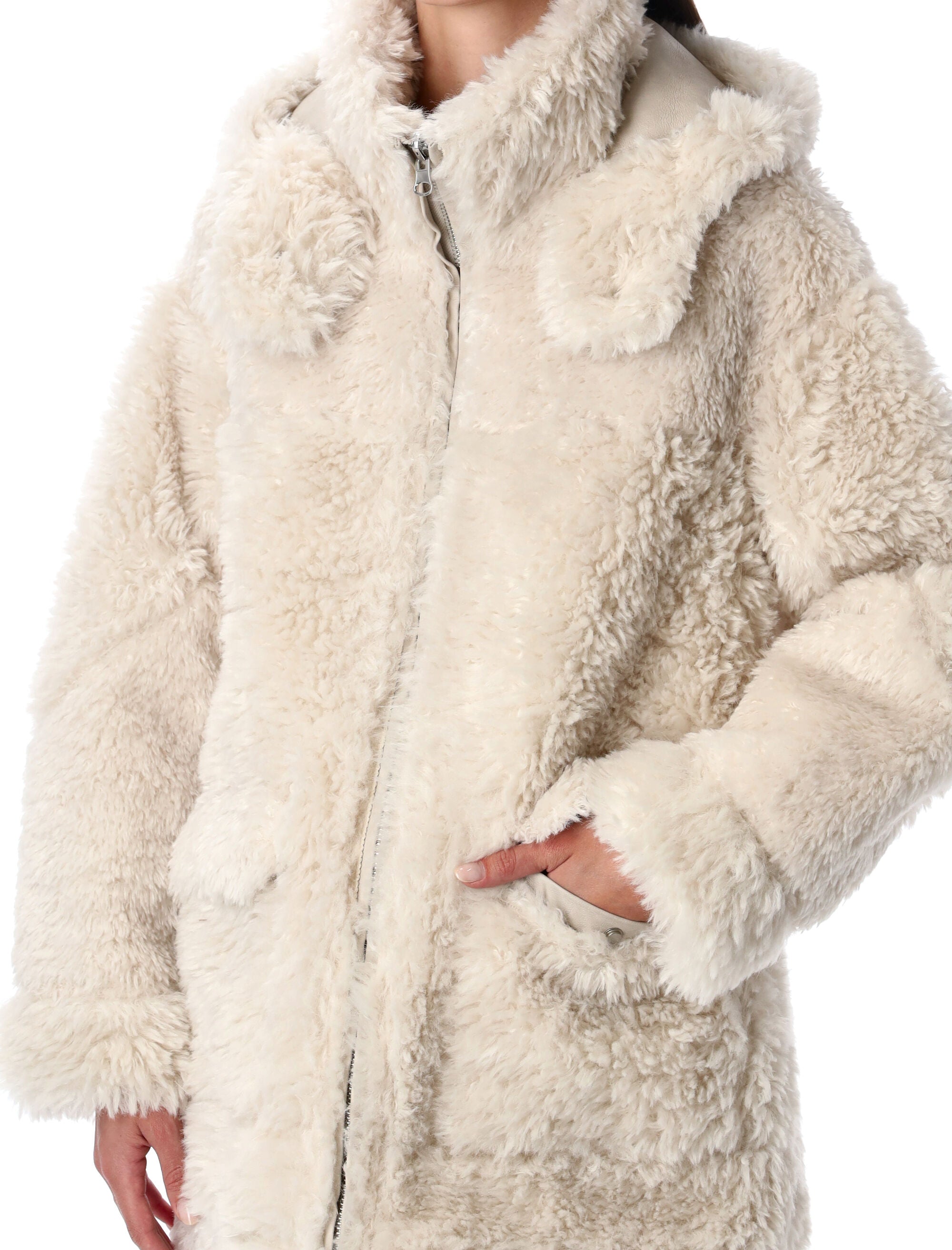 URBANCODE Reversible Faux Fur Jacket with Hood - Size S