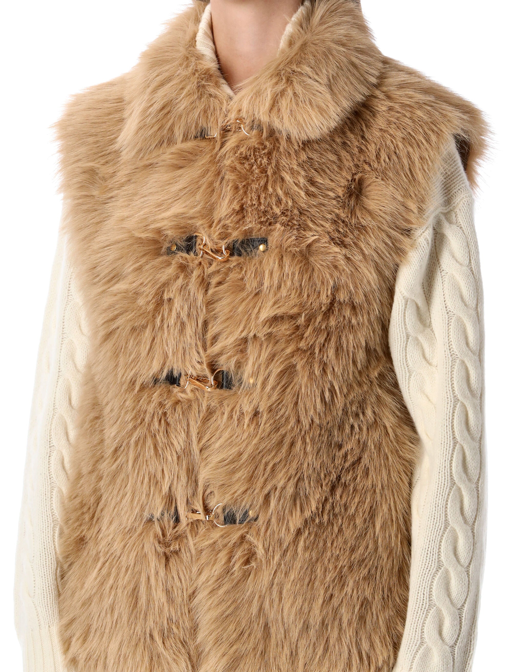 URBANCODE Reversible Faux Fur Gilet - Women's Sleeveless Outerwear