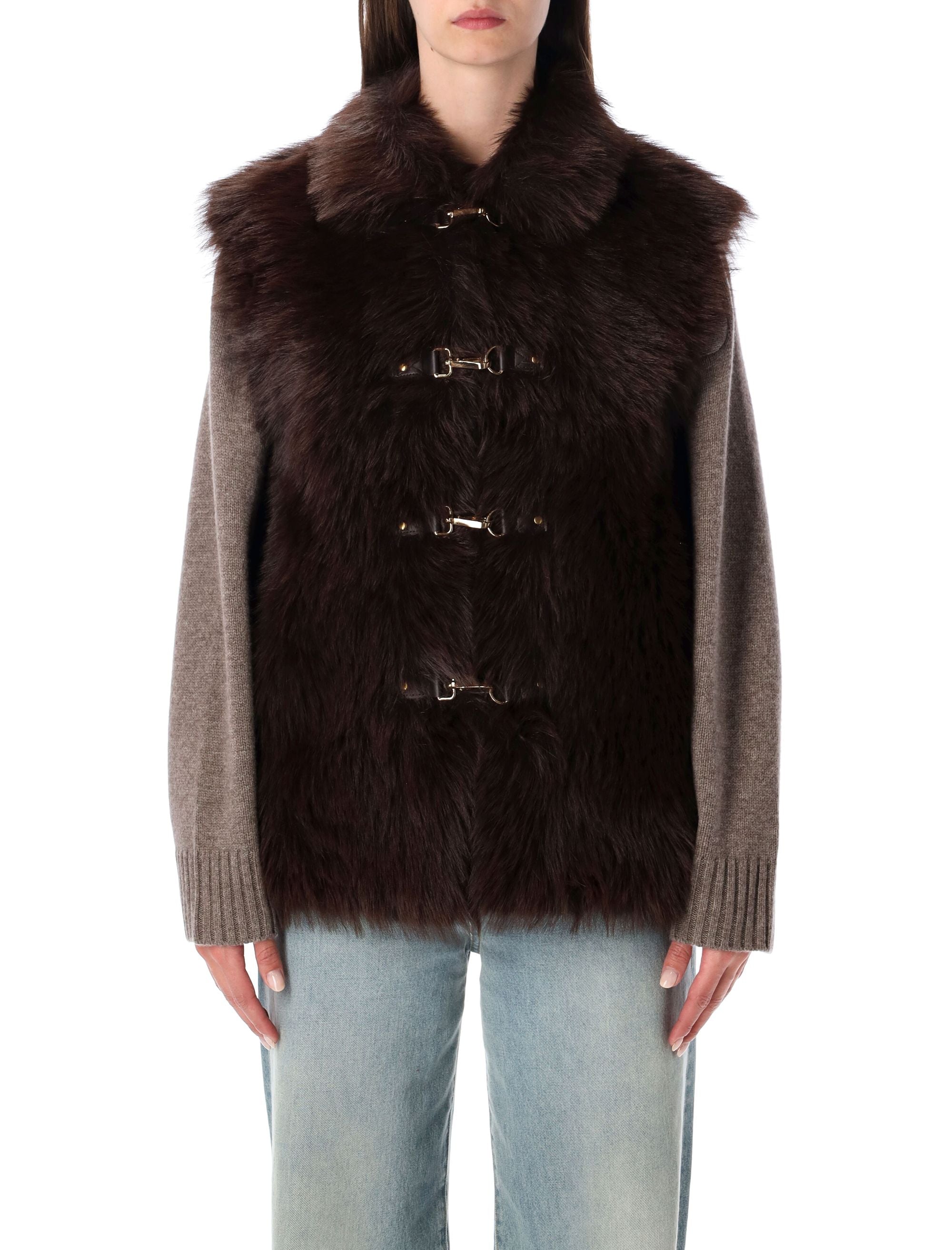 URBANCODE Reversible Faux Fur Gilet - Sleeveless Design