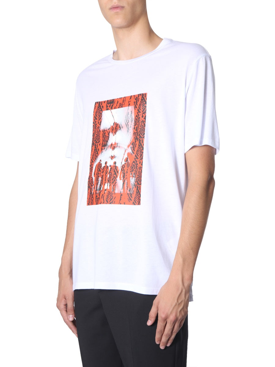 NEIL BARRETT Chaotic Subway T-Shirt - Regular Loose Fit