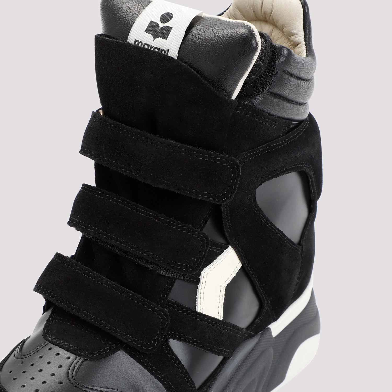 ISABEL MARANT Balskee Leather Sneakers with Wedge Heel