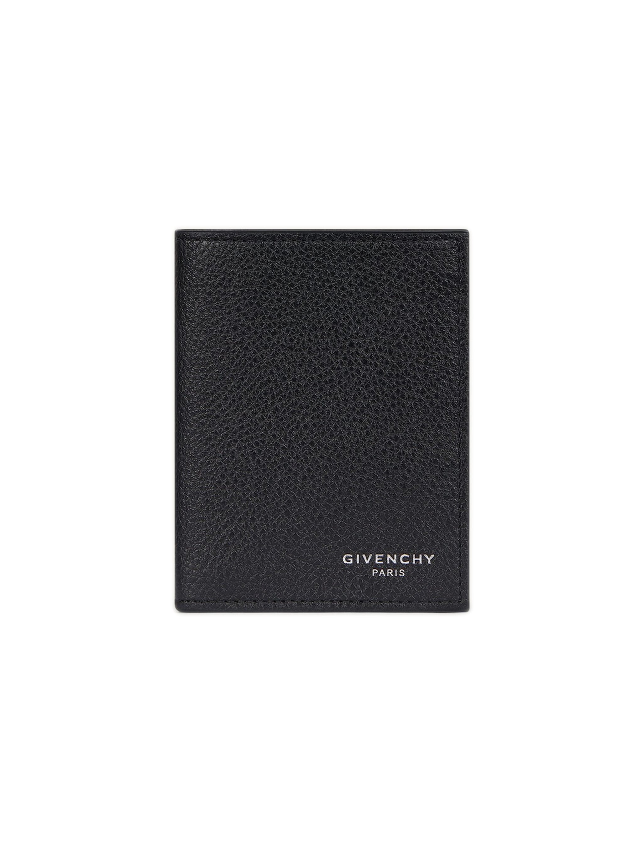 GIVENCHY Luxury Grained Leather Card Holder - Mini