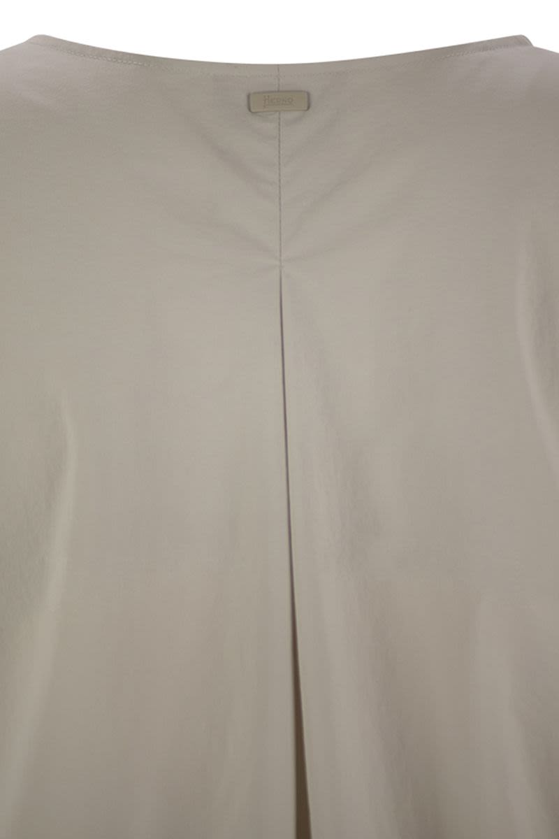 HERNO Sleeveless Top with Adjustable Drawstring