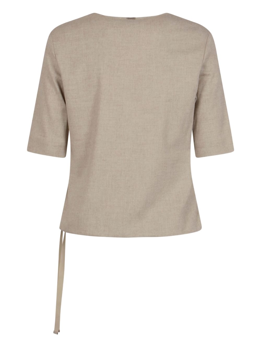 HERNO V-Neck Top with Side Tie