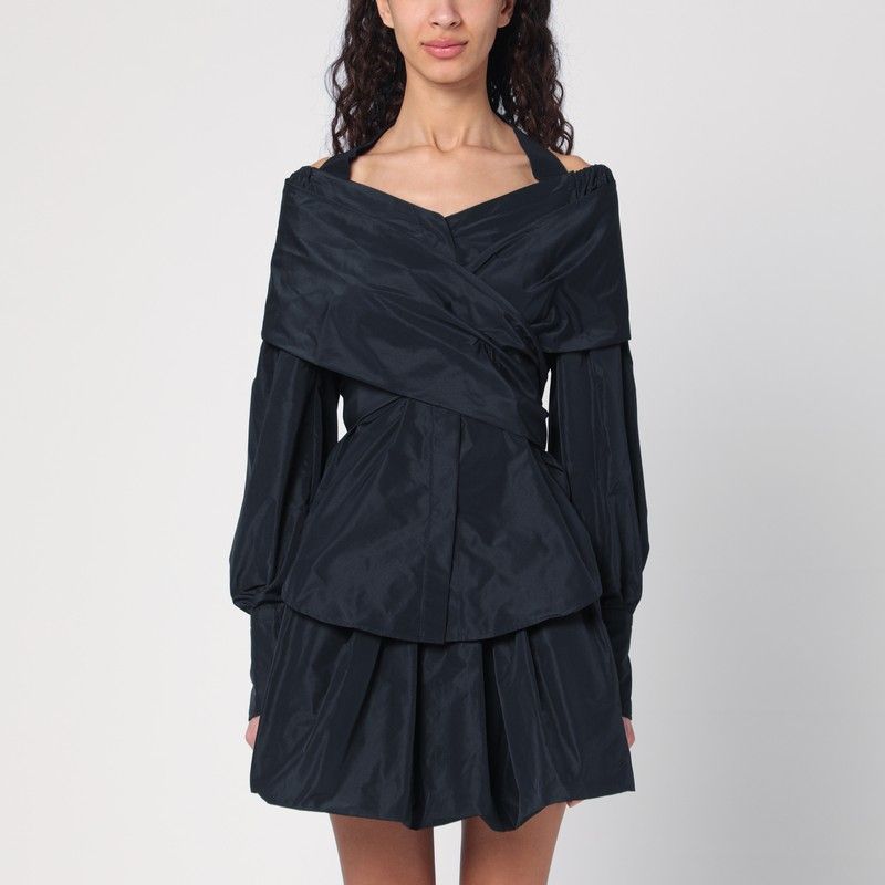 PATOU Crossover Blouse with Wide Neckline