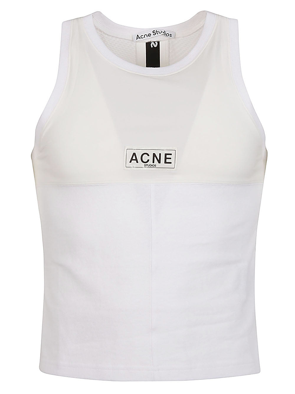 ACNE STUDIOS Logo Tank Top with Wrapping Cut - SS24