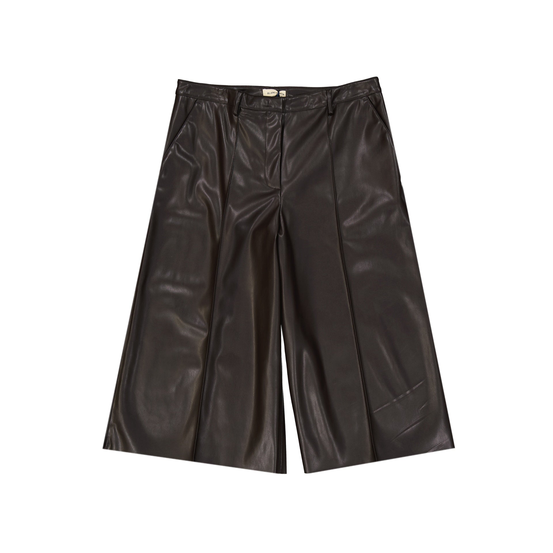 BLANCA VITA Faux Leather Mini Shorts