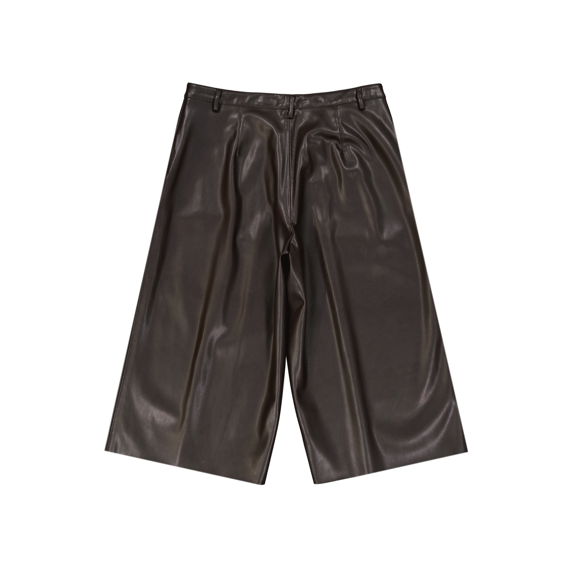 BLANCA VITA Faux Leather Mini Shorts