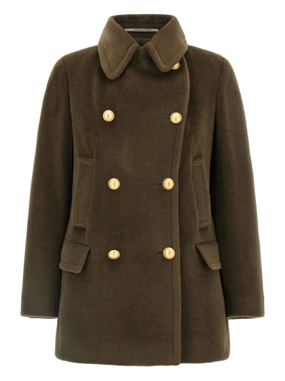 TAGLIATORE Double-Breasted Wool Short Jacket