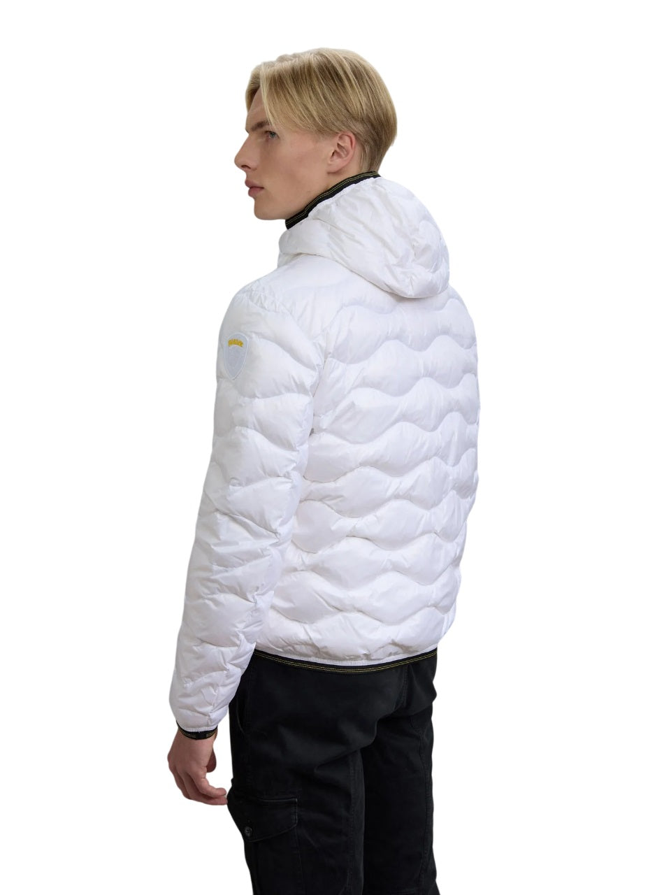 BLAUER Quilted Down Jacket with Fixed Hood for Men