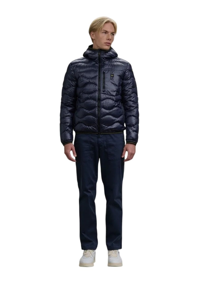 BLAUER Quilted Down Jacket with Fixed Hood - FW25