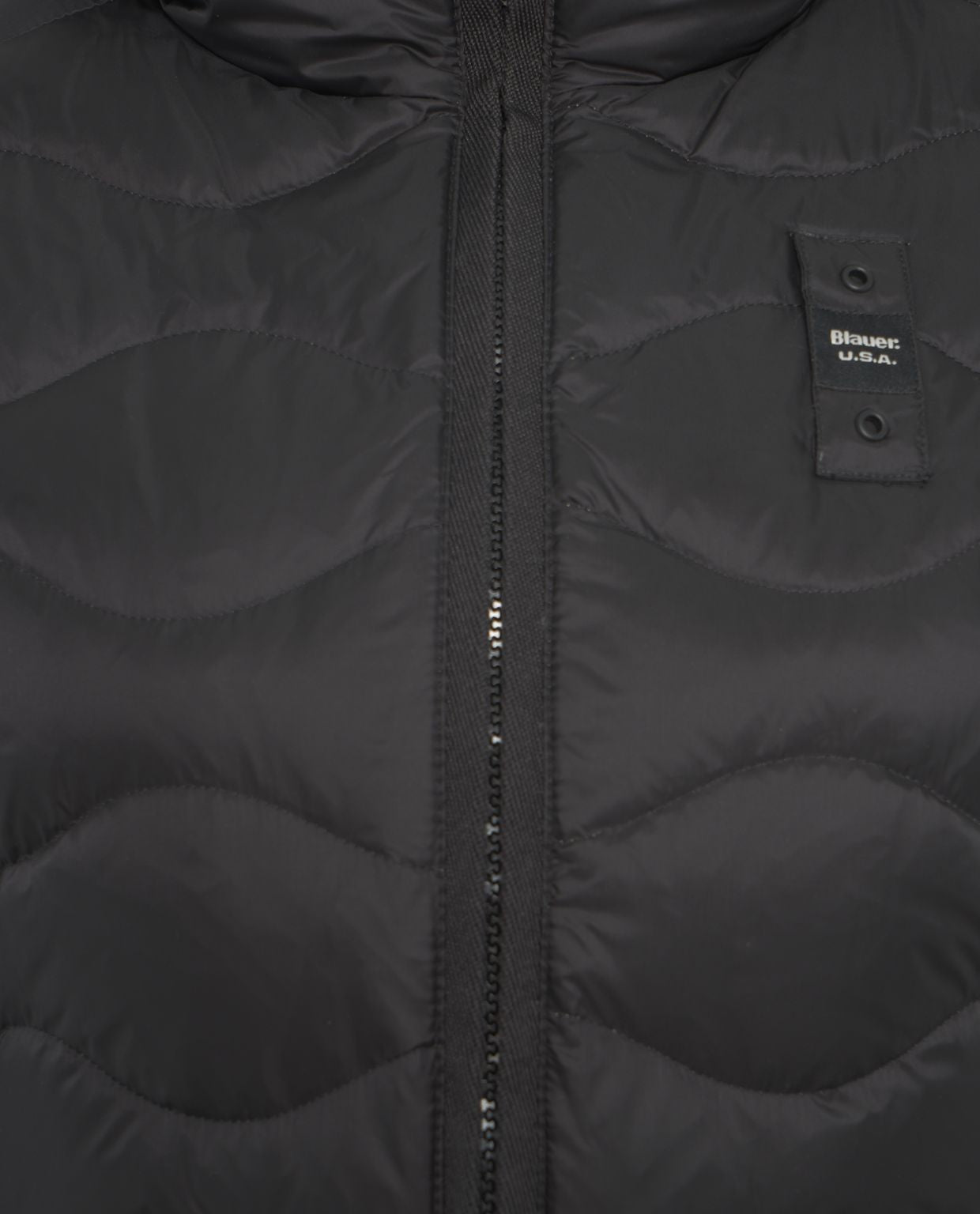 BLAUER Wavy Quilted Down Jacket with Hood