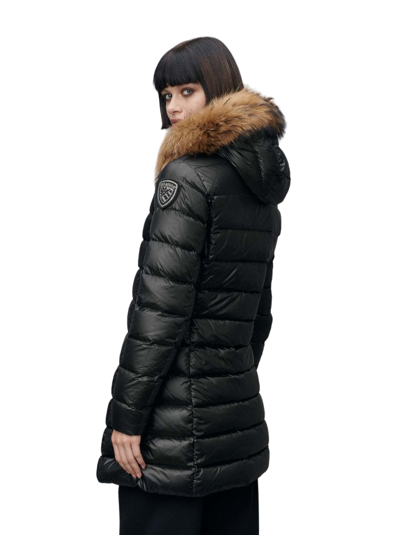 BLAUER Chic Down Jacket with Removable Fur Trim