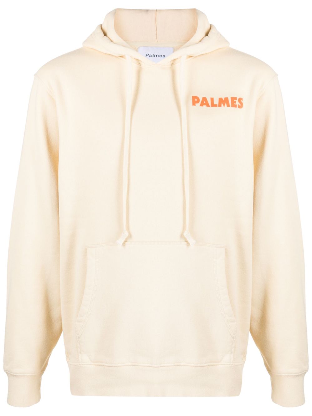 PALMES Organic Cotton Hoodie with Slogan Print for Men