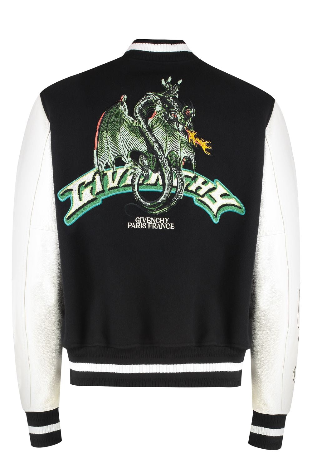 GIVENCHY Wool and Leather Bomber Jacket