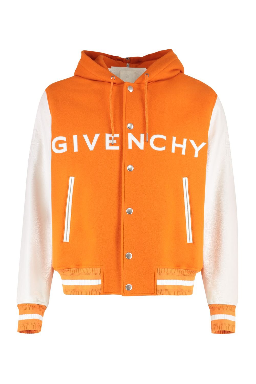 GIVENCHY Men's Wool and Leather Bomber Jacket