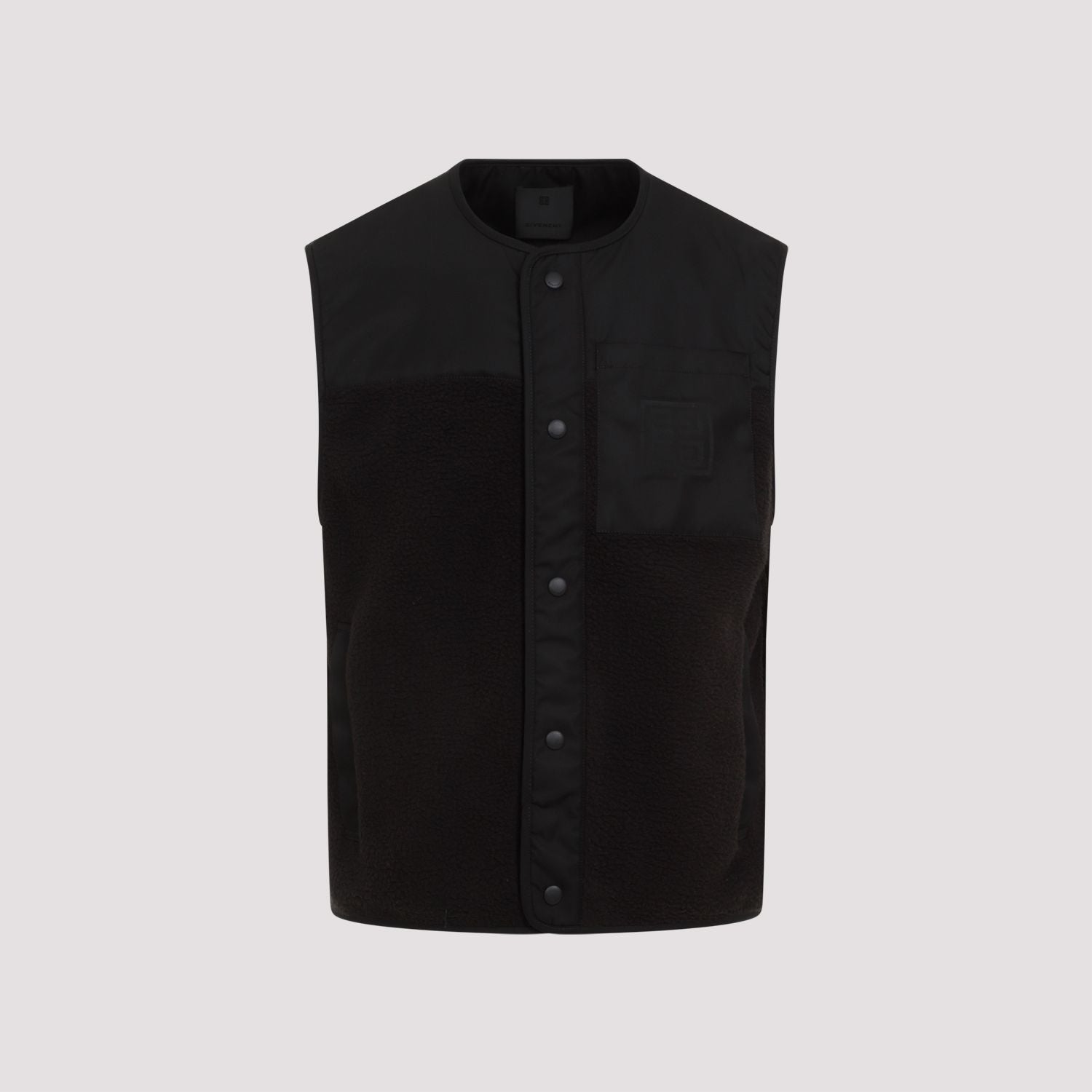 GIVENCHY Mixed Material Vest with 4G Pockets for Men