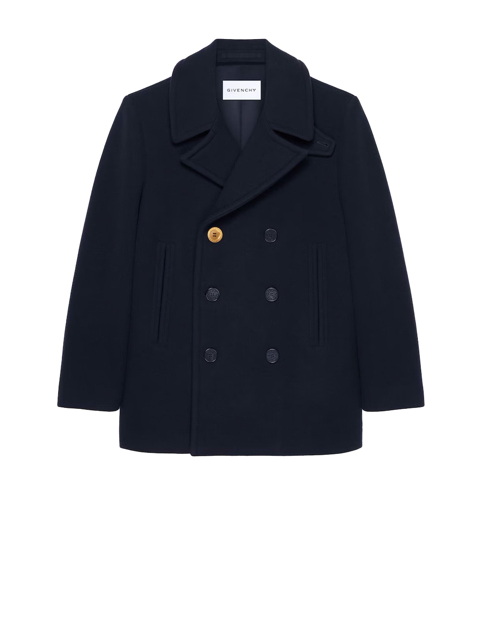 GIVENCHY Wool Big Lapel Caban Jacket