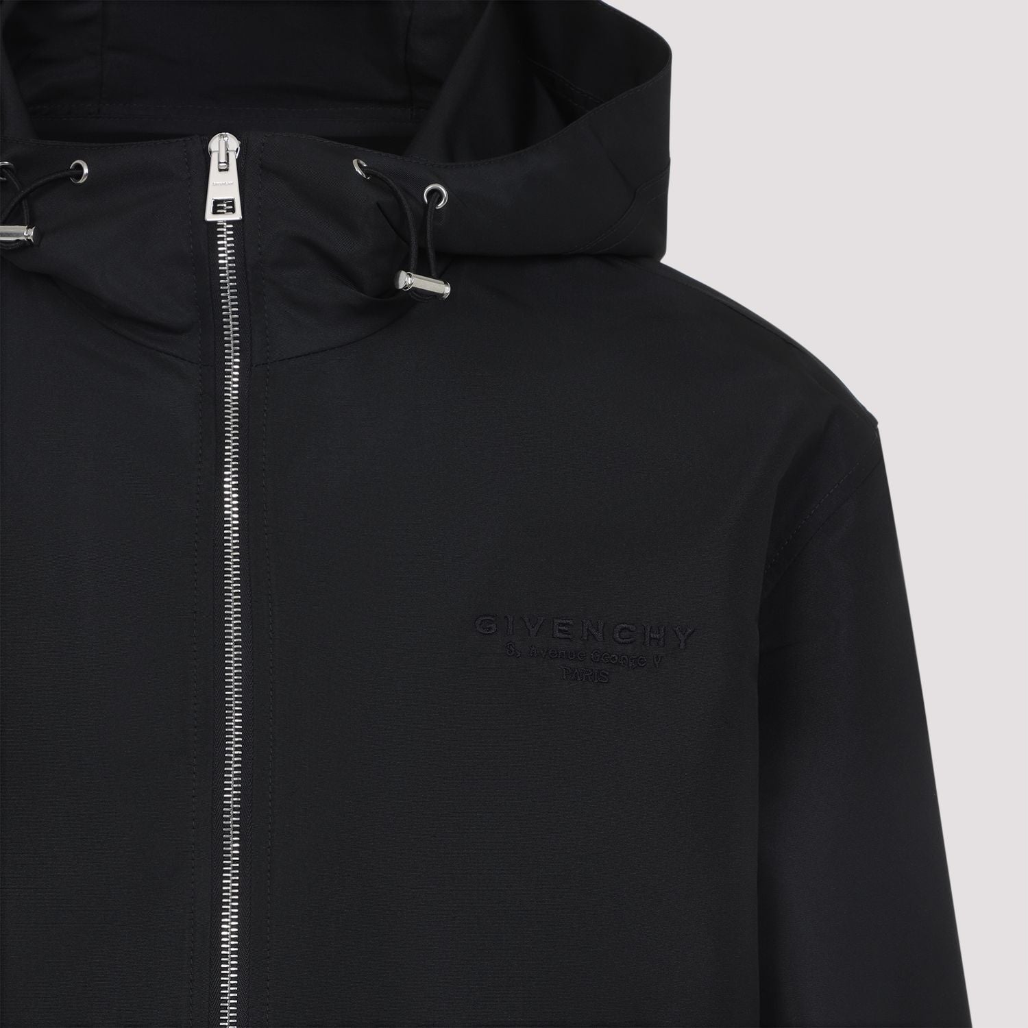 GIVENCHY Technical Fabric Hooded Jacket for Men