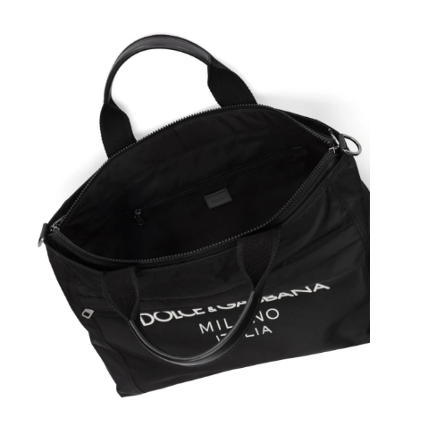 DOLCE & GABBANA Logo-adorned Nylon Shoulder Bag