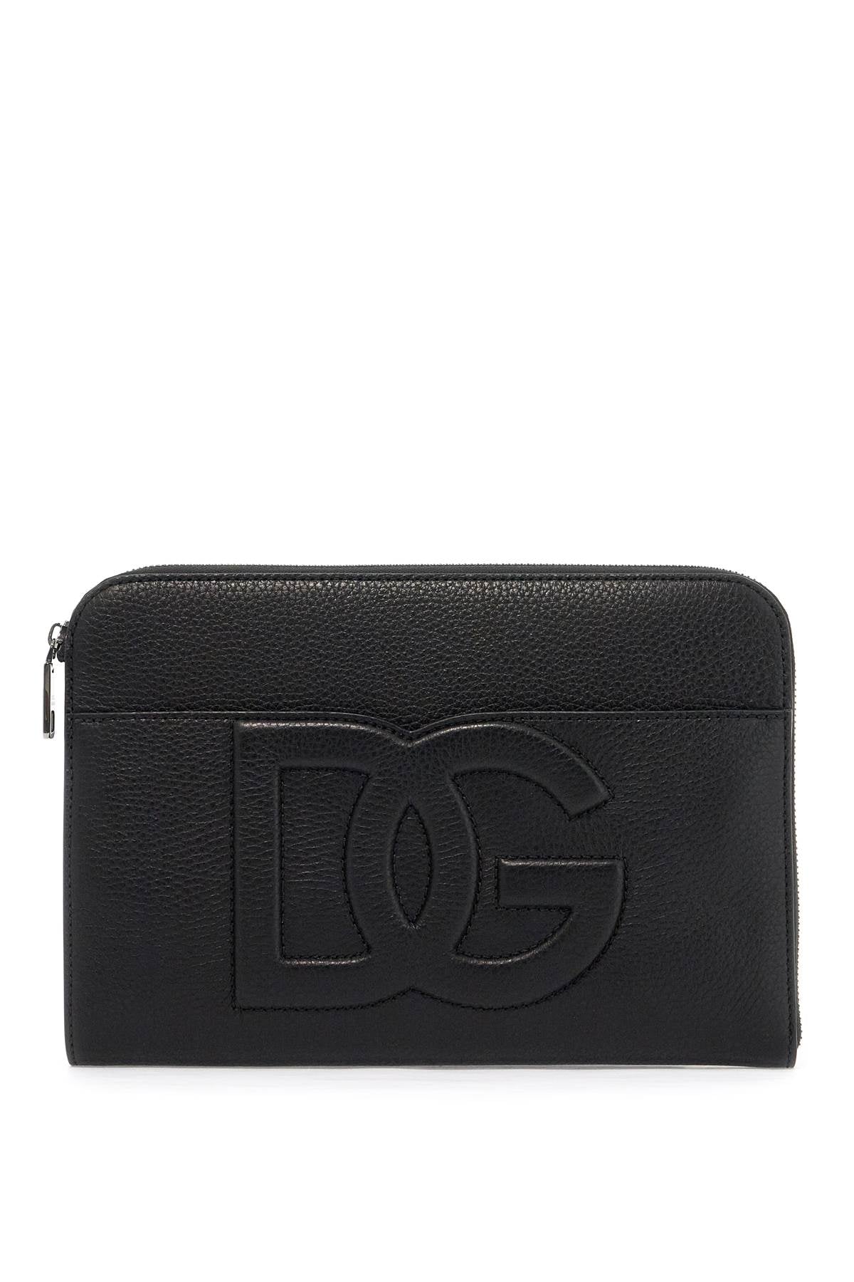 DOLCE & GABBANA Elegant Leather Pouch Handbag for Men - FW24 Collection