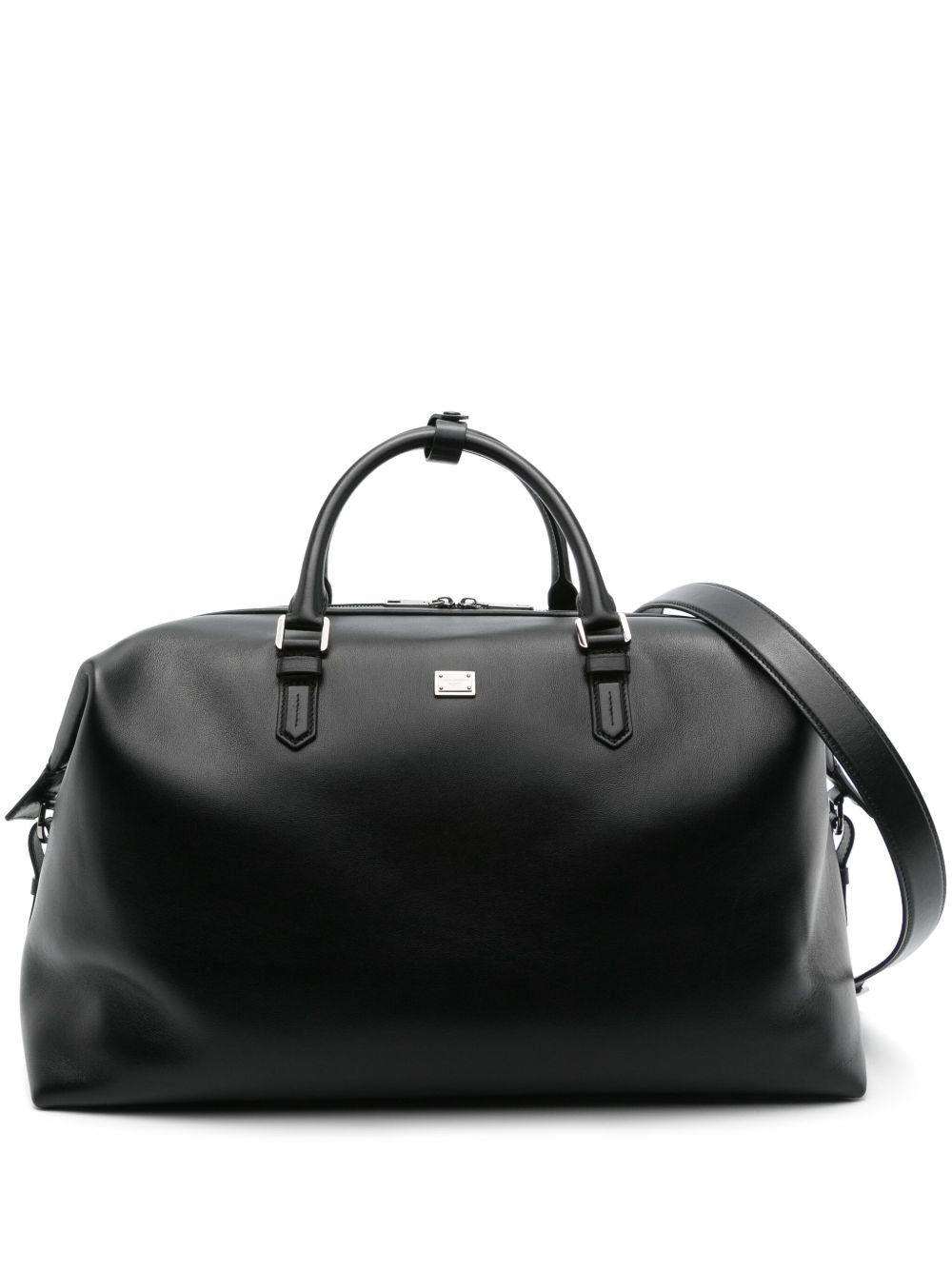 DOLCE & GABBANA Leather Zip-Top Handbag