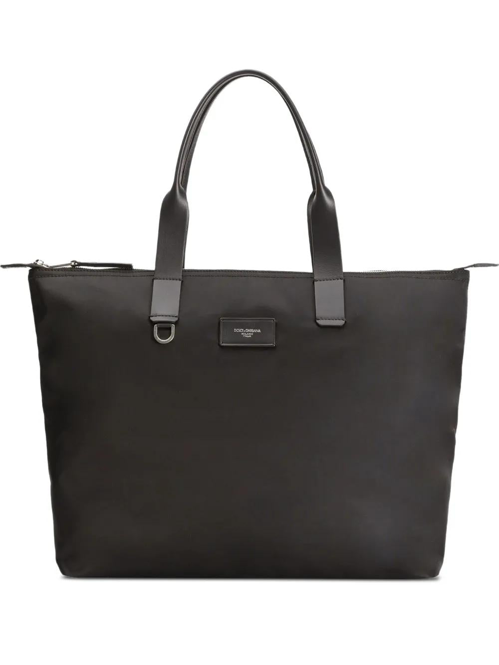DOLCE & GABBANA Calfskin Shopping Handbag for Men