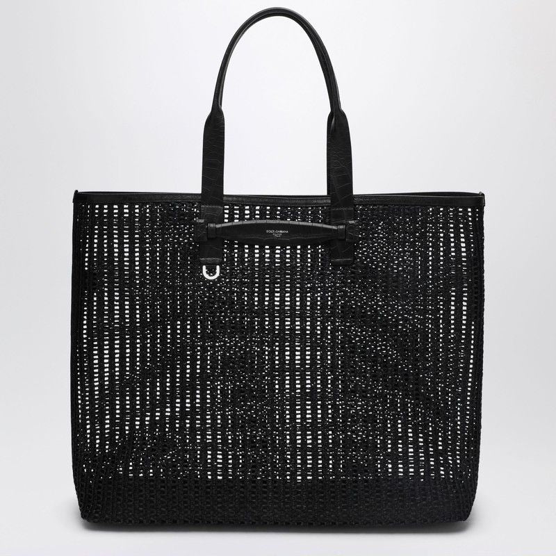 DOLCE & GABBANA Mesh Shopping Handbag