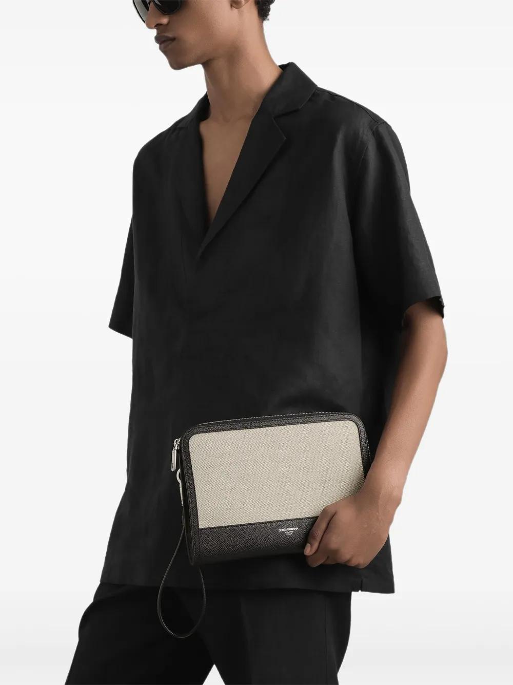 DOLCE & GABBANA Canvas Clutch Handbag