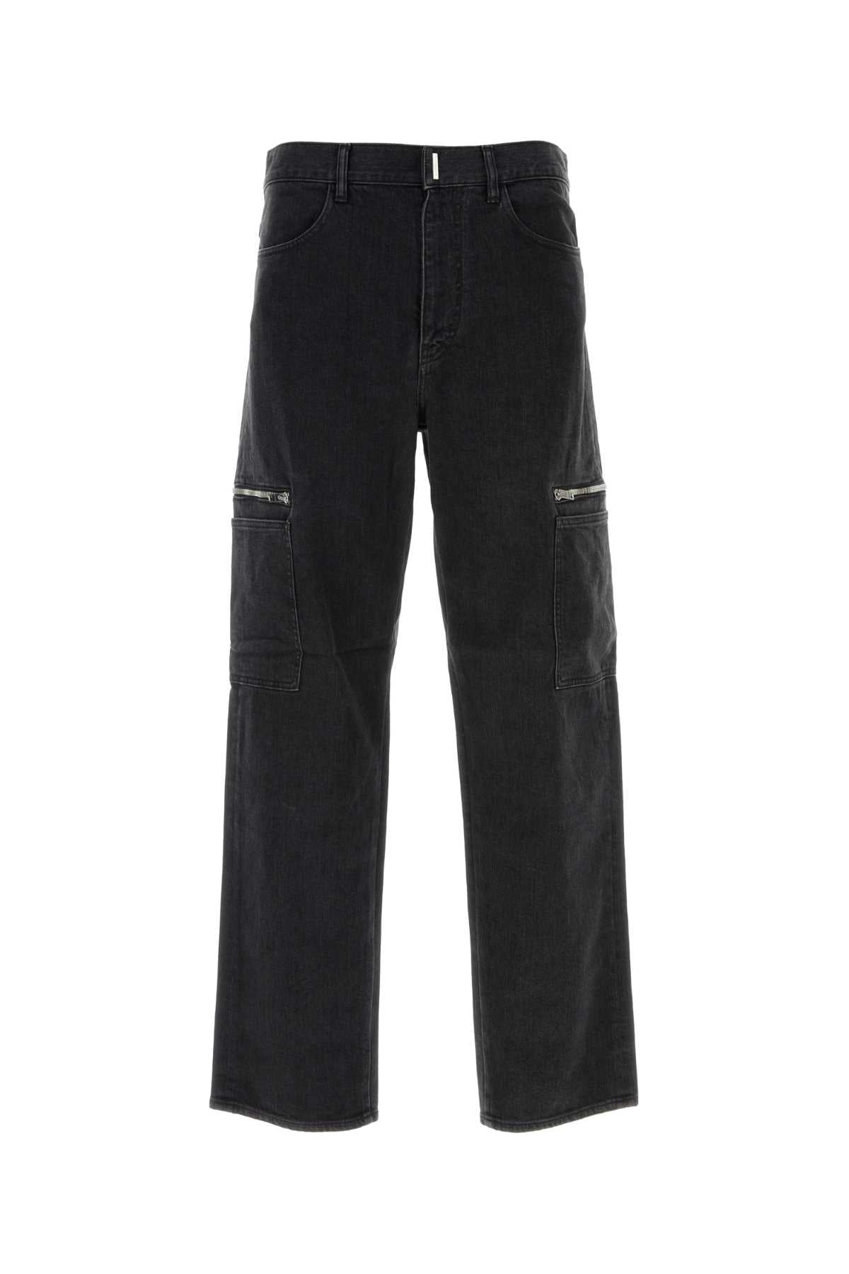 GIVENCHY Men's Stretch Denim Cargo Jeans