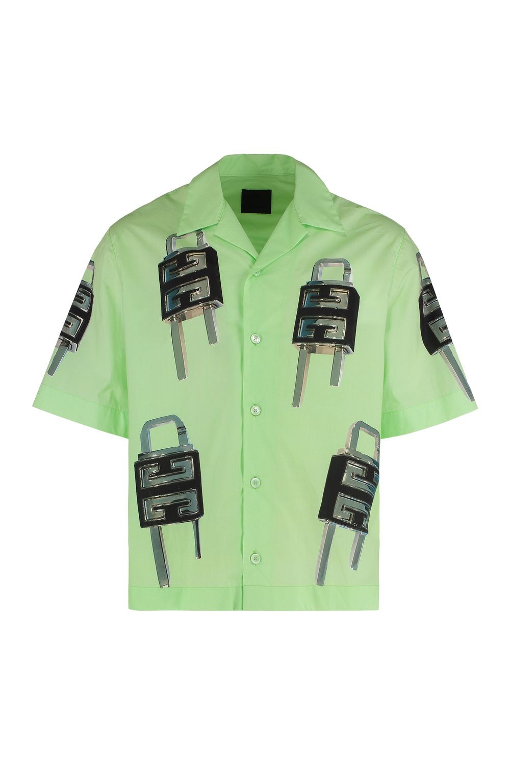 GIVENCHY Boxy Fit Printed Cotton Shirt