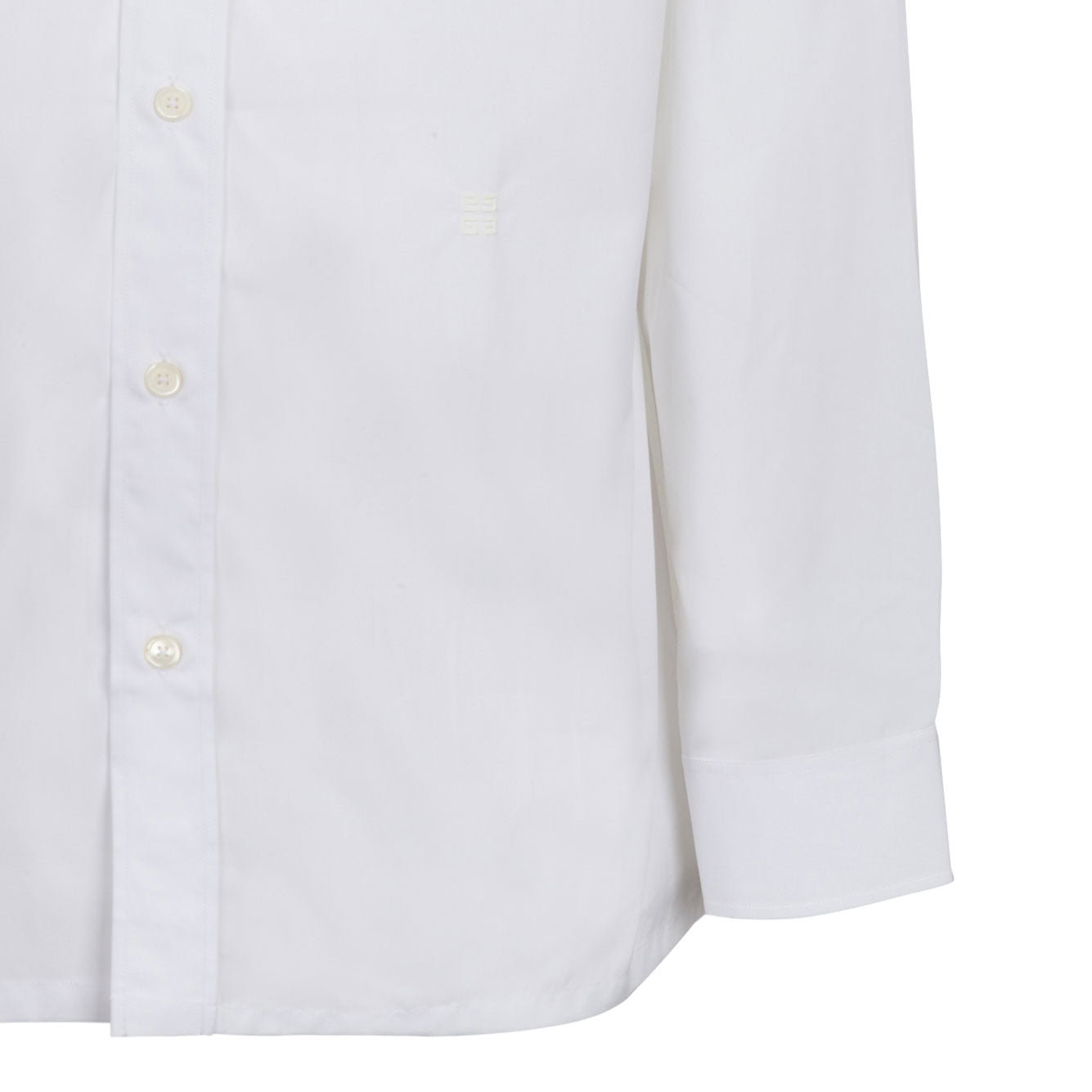 GIVENCHY Signature Cotton Shirt with Spread Collar