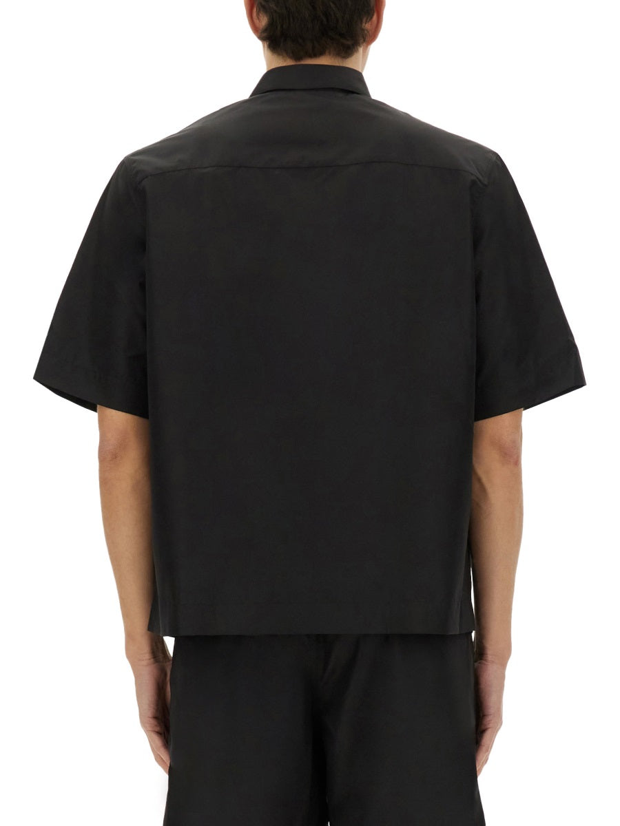 GIVENCHY 4G Plaque Zipped Shirt for Men