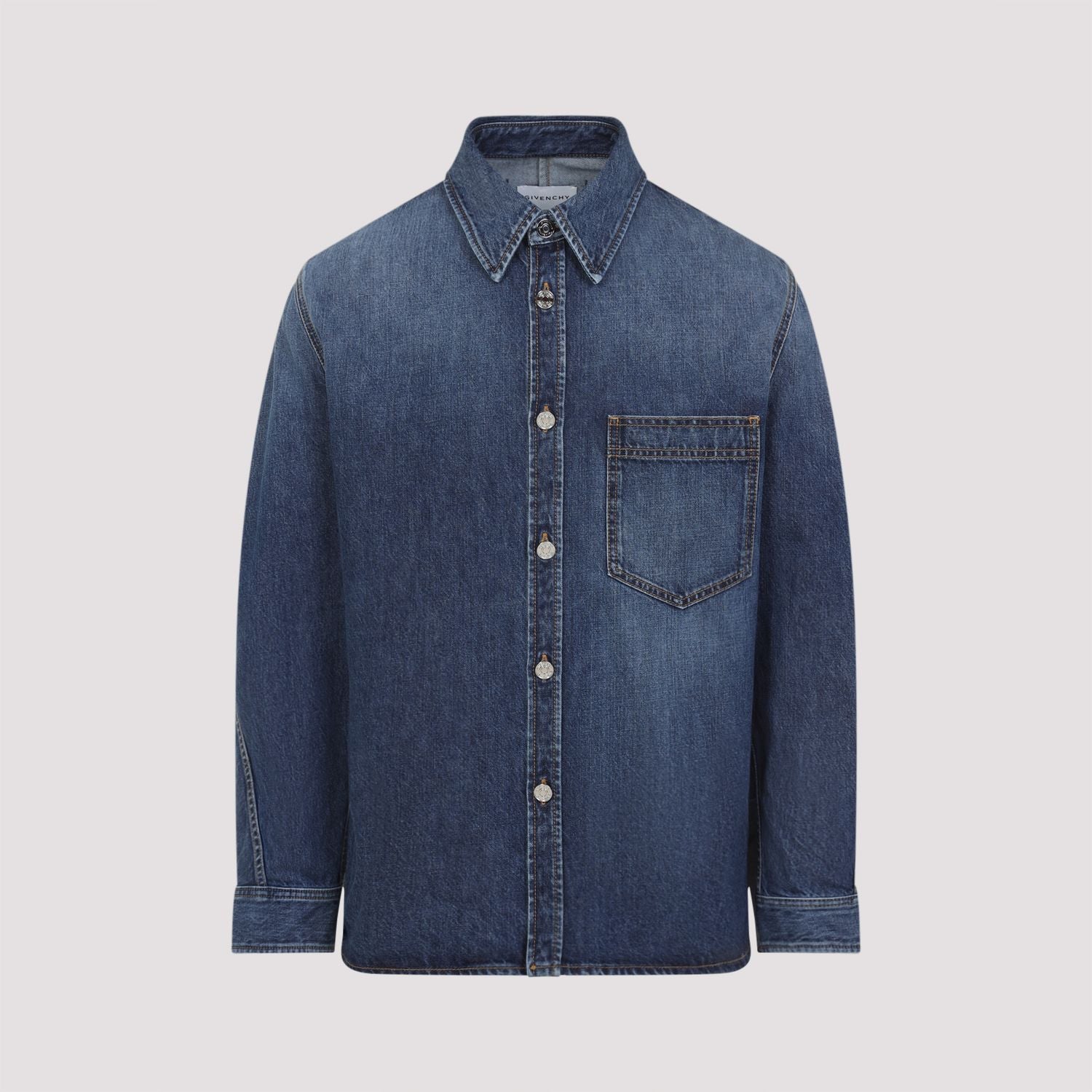 GIVENCHY Men's Denim Overshirt - FW25 Collection