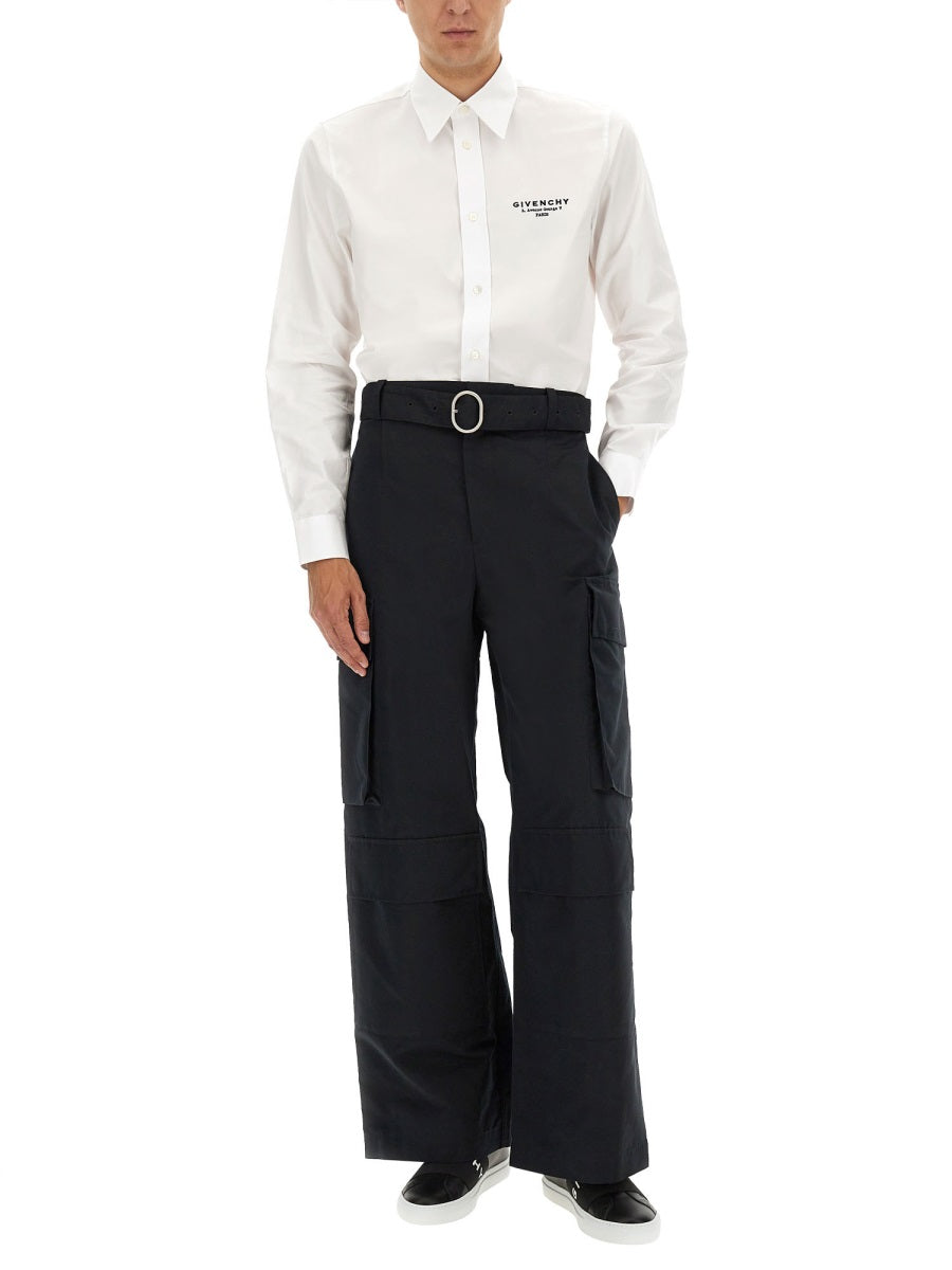 GIVENCHY Classic Fit Shirt with Logo Print