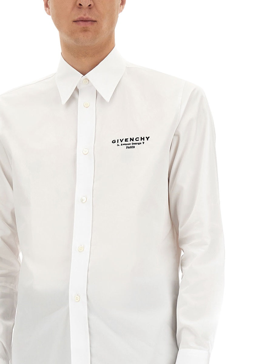 GIVENCHY Classic Fit Shirt with Logo Print