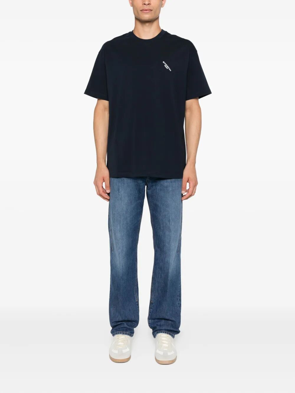 GIVENCHY Embroidered Logo Cotton T-Shirt for Men