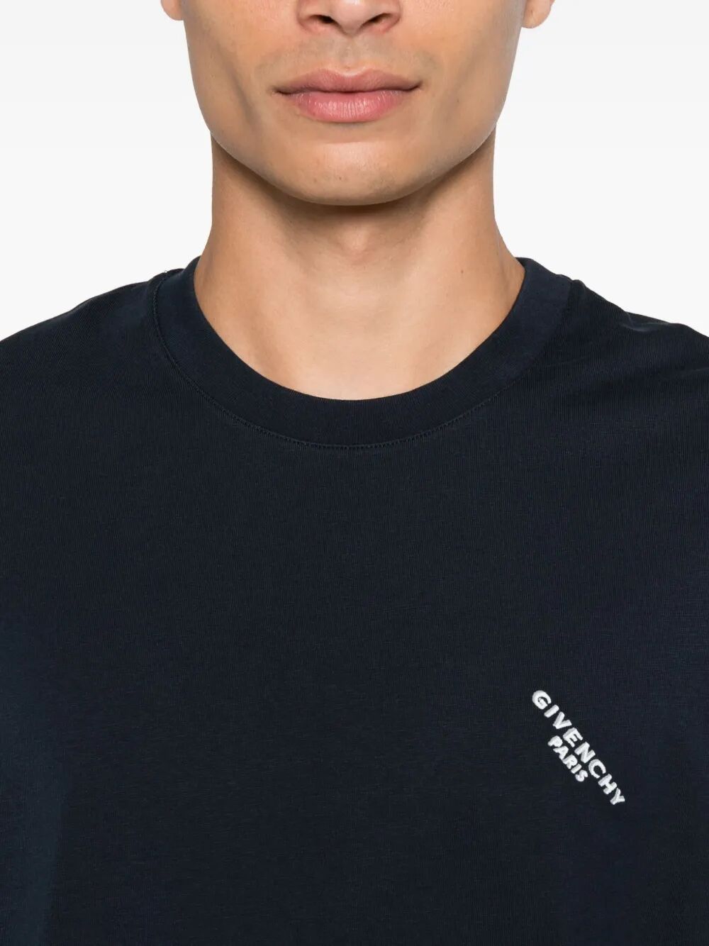 GIVENCHY Embroidered Logo Cotton T-Shirt for Men
