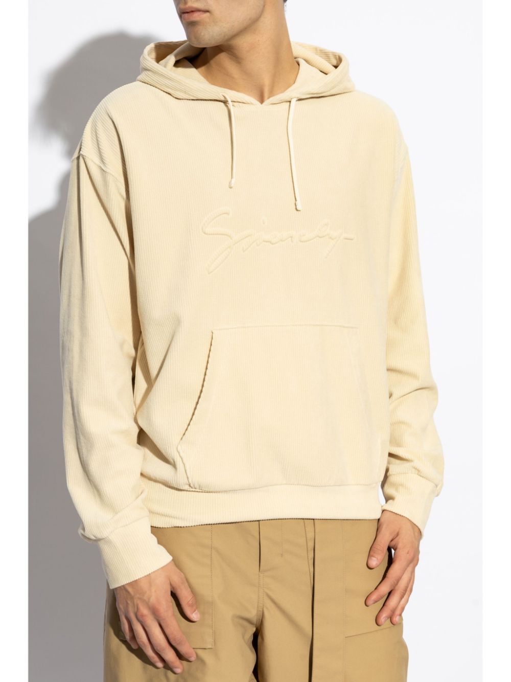 GIVENCHY Hooded Velvet Sweatshirt - Size M