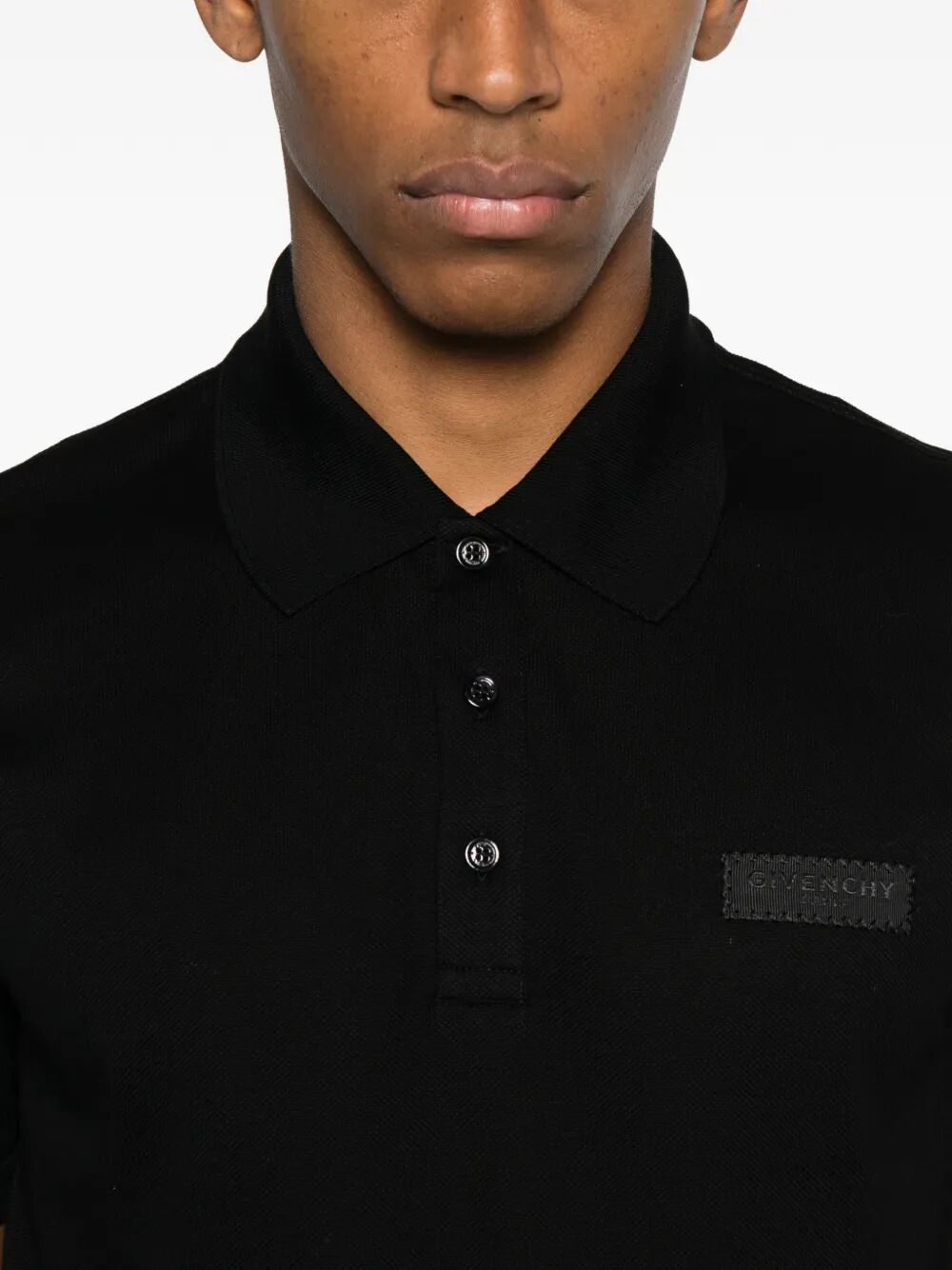 GIVENCHY Cotton Gros Grain Polo for Men