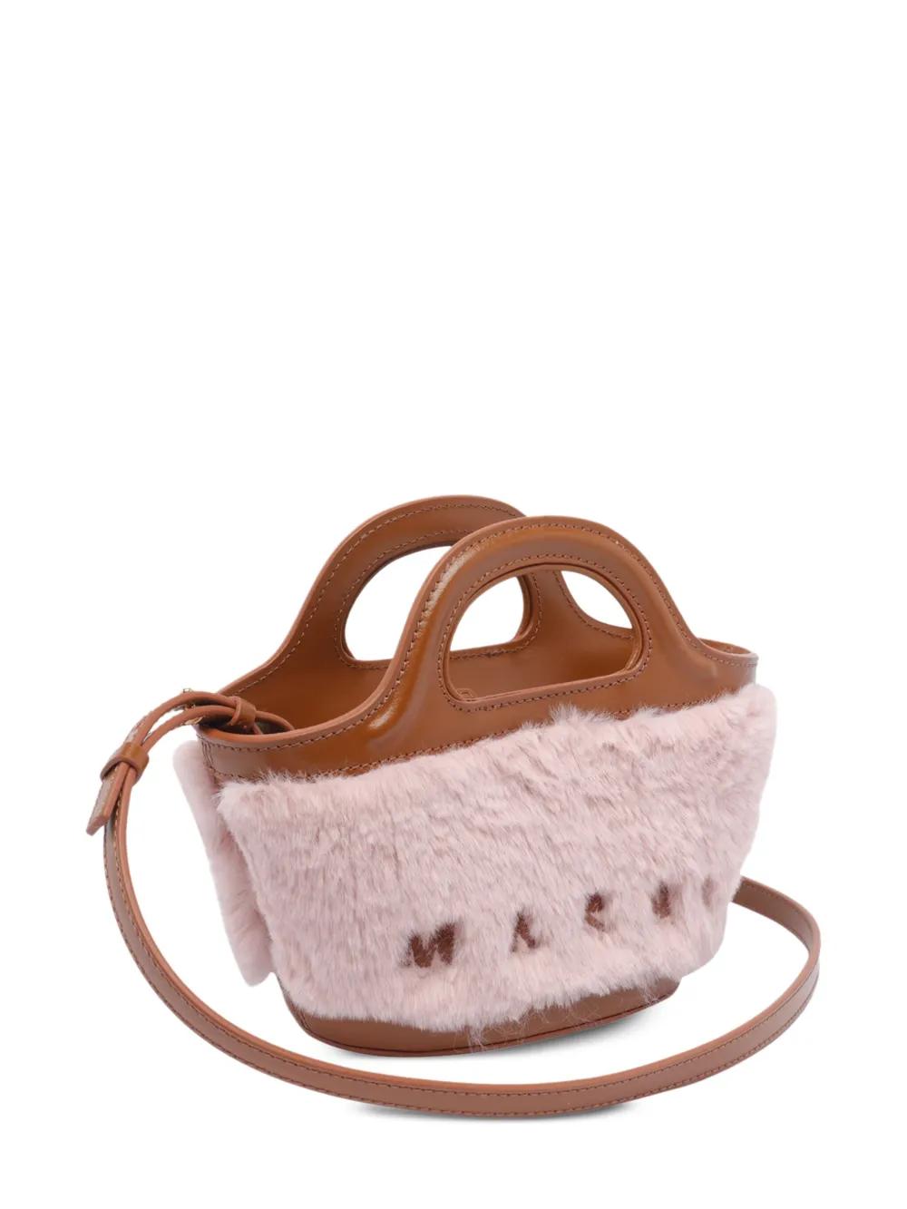 MARNI Mini Leather Handbag with Trimmed Details