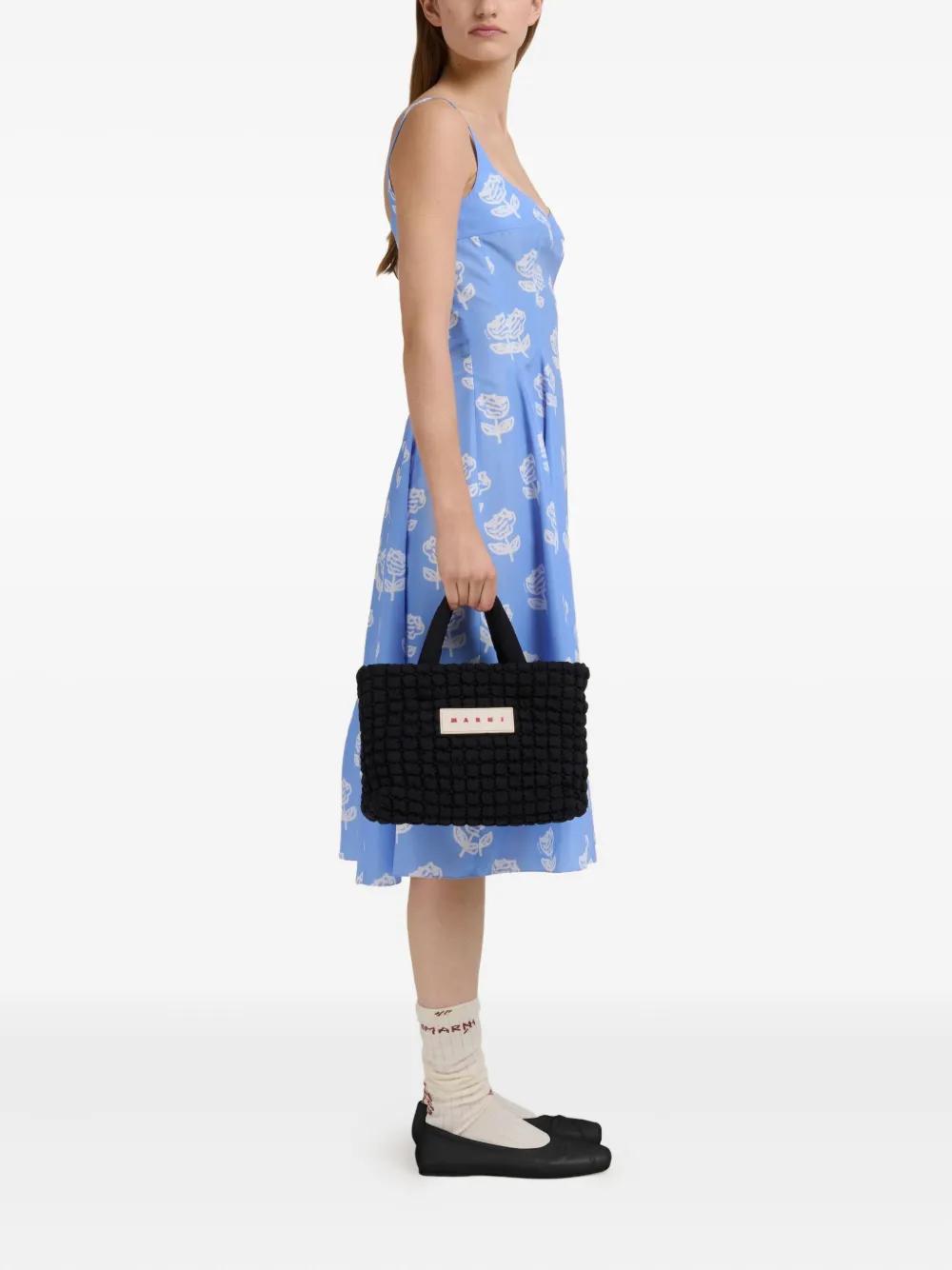 MARNI Mini Quilted Handbag with Two Top Handles