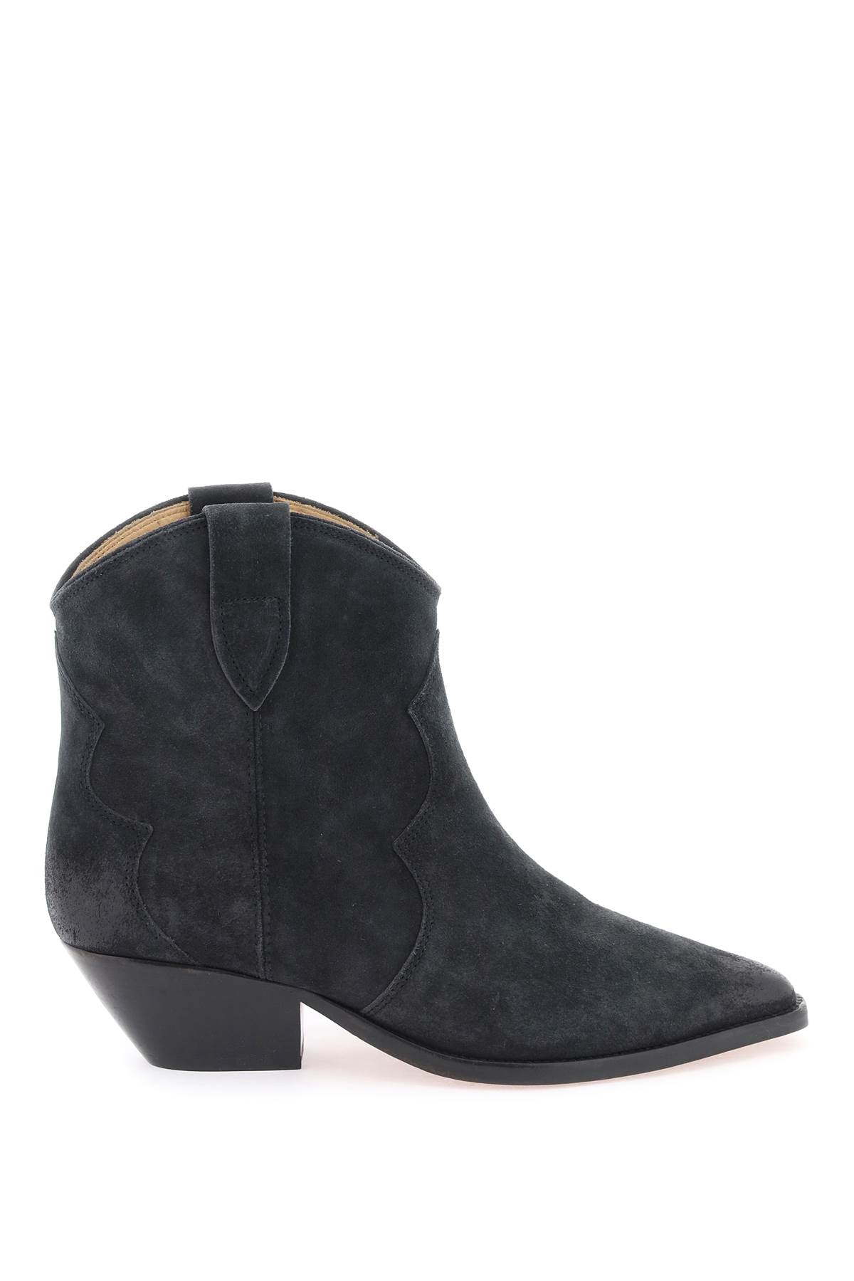ISABEL MARANT Pointed Toe Cuban Heel Pull-On Ankle Boots for Women