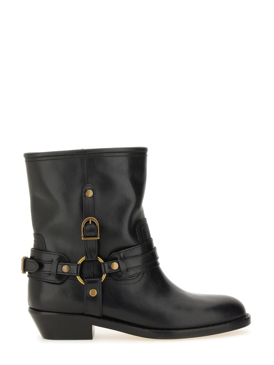 ISABEL MARANT Chic Leather Ankle Boots
