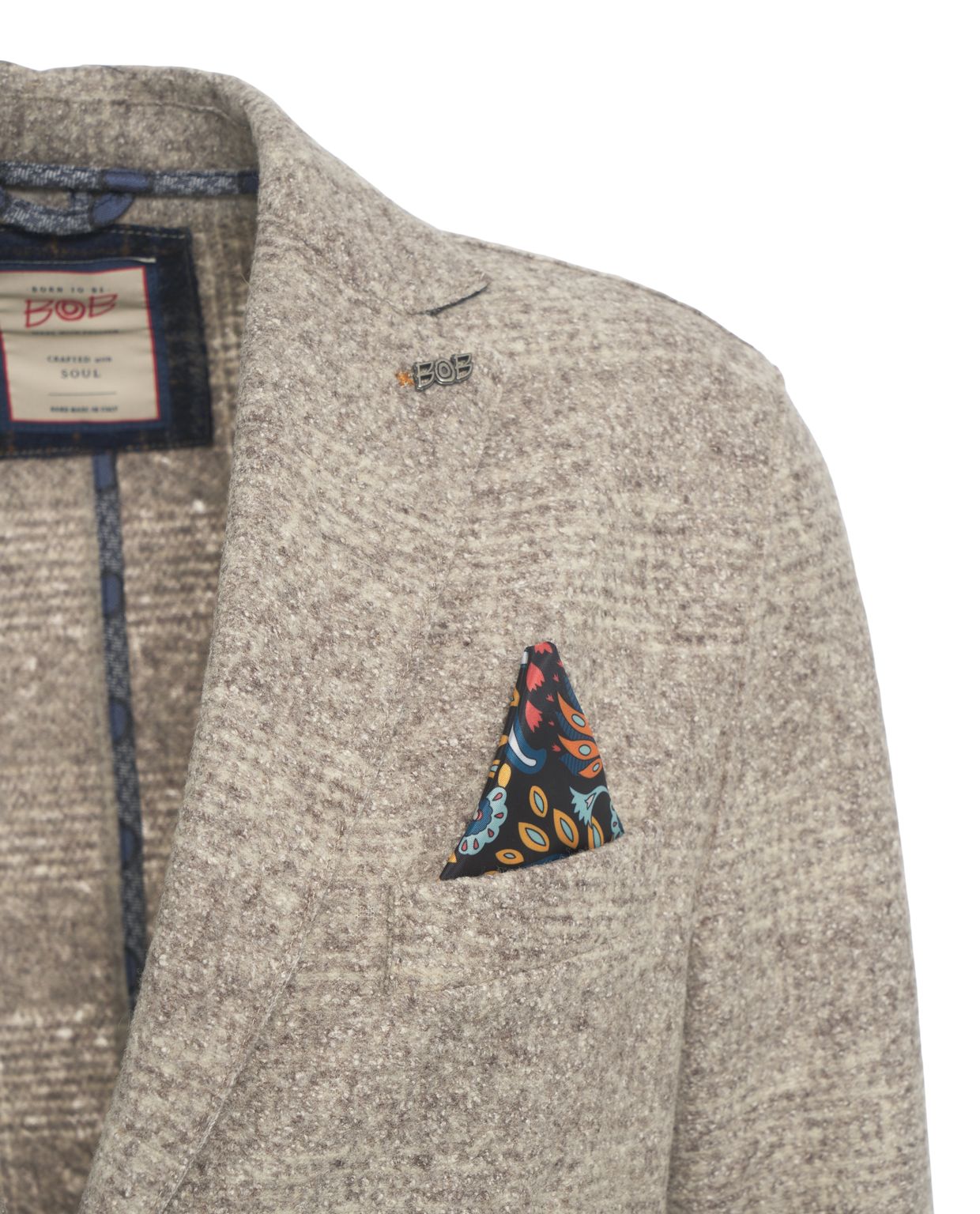 BOB Men's Single-Button Blazer