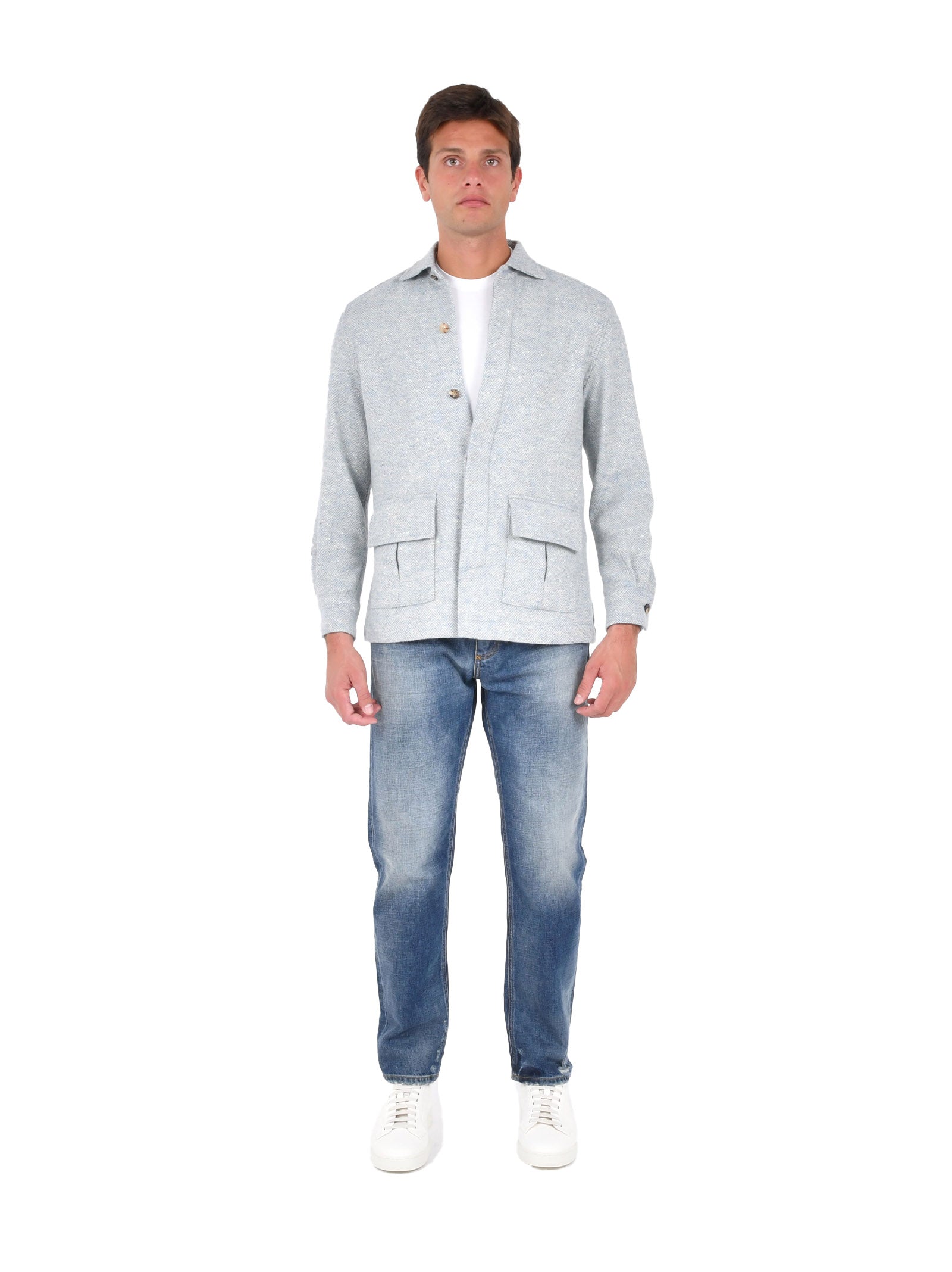 BOGLIOLI Shetland Wool Safari Overshirt - Men