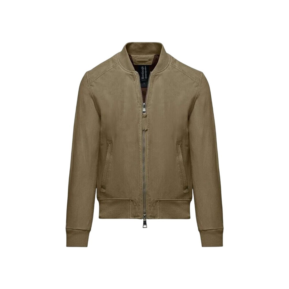 BOMBOOGIE Men's Regular Fit Bomber Jacket - 66 cm Length
