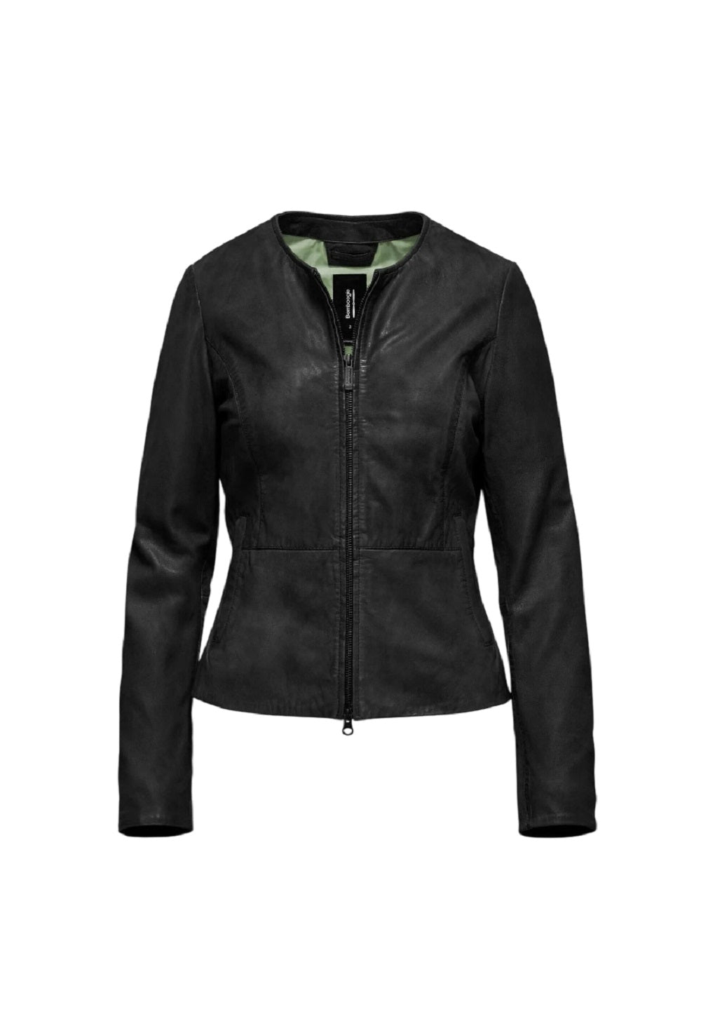 BOMBOOGIE Slim Fit Leather Jacket - 57 cm