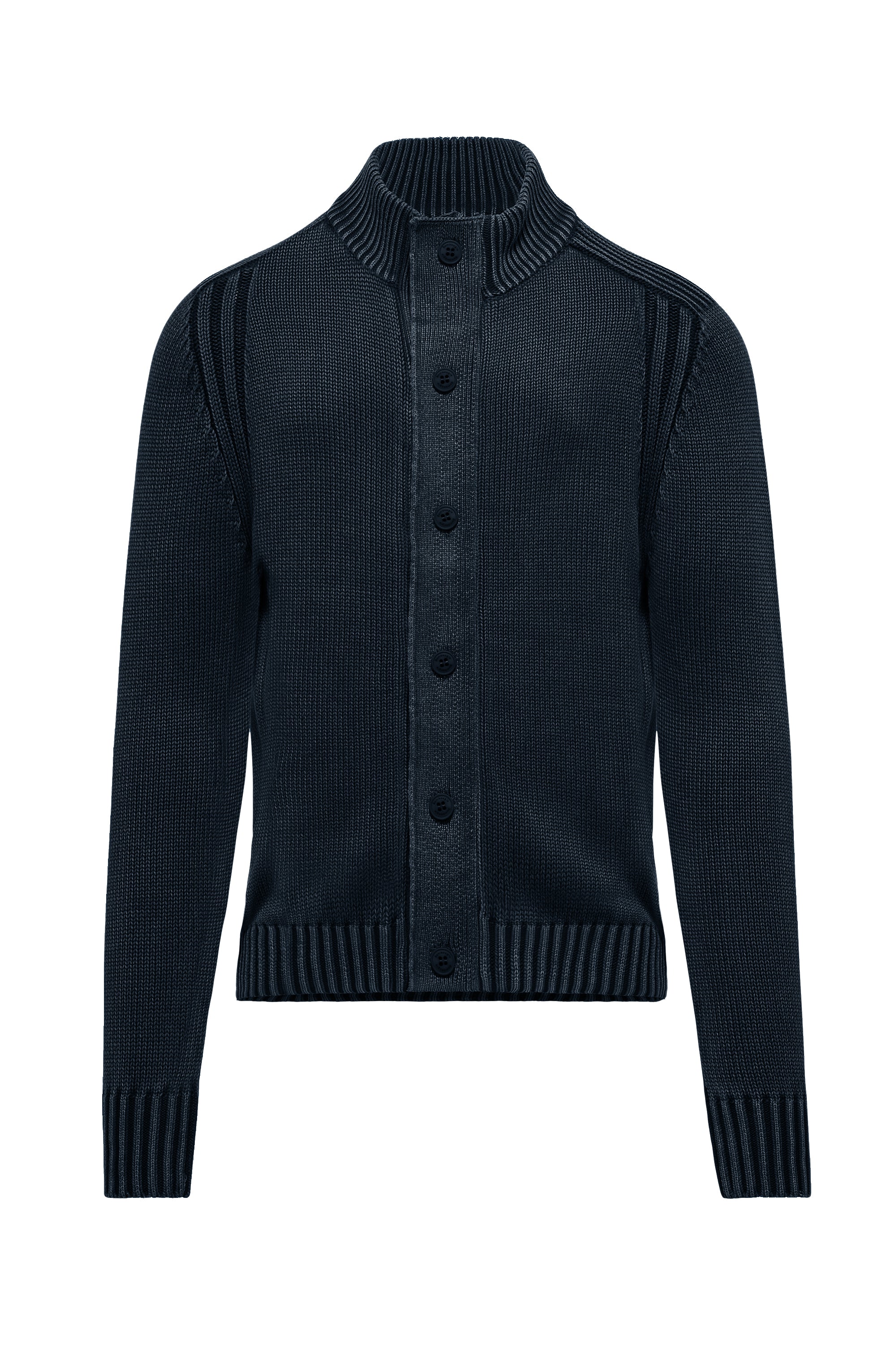 BOMBOOGIE Stylish Mock Neck Cardigan for Men