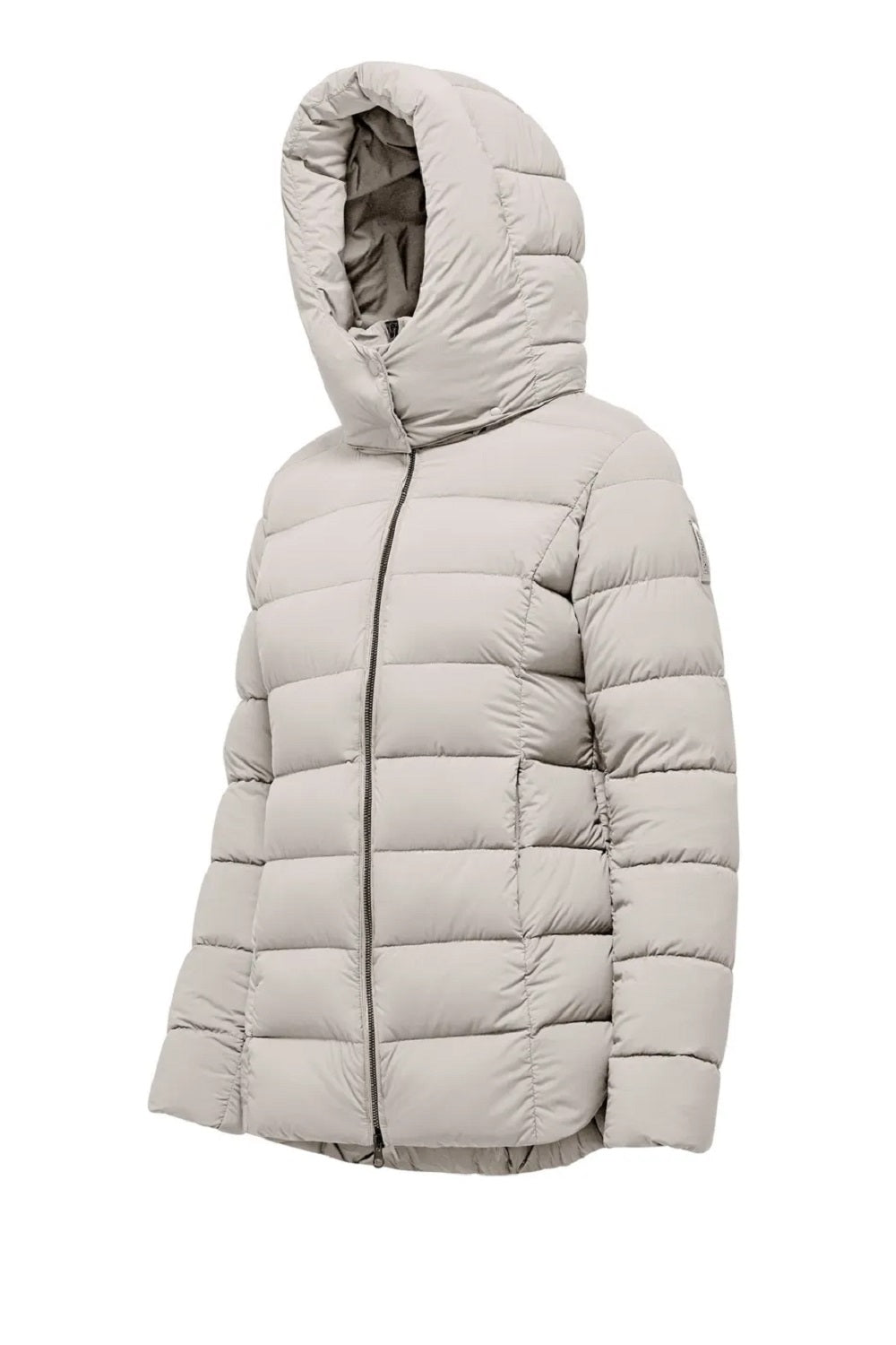 BOMBOOGIE Slim Fit Down Jacket with Detachable Hood